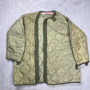 VTG Parka Jacket Liner Men L Green‎ Preowned Army Military